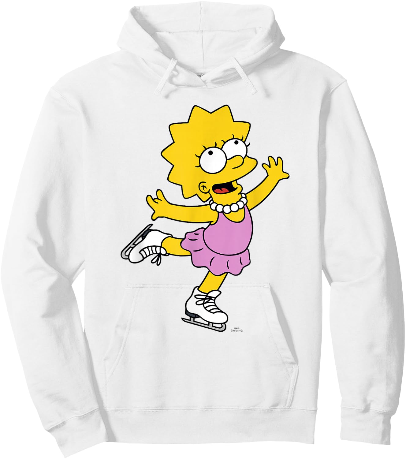 The Simpsons Lisa Ice Skating Hoodie - Hoodie | White