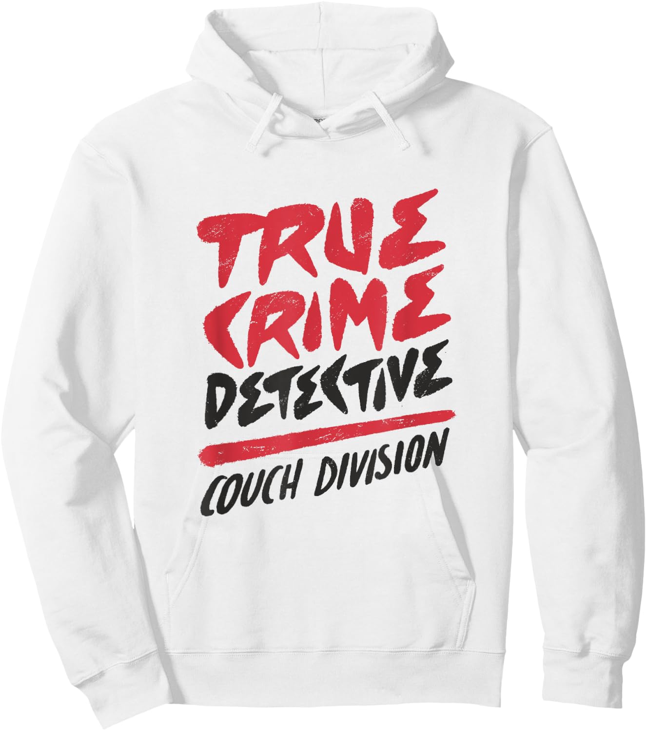 True Crime Detective Couch Division Hoodie - Hoodie | White