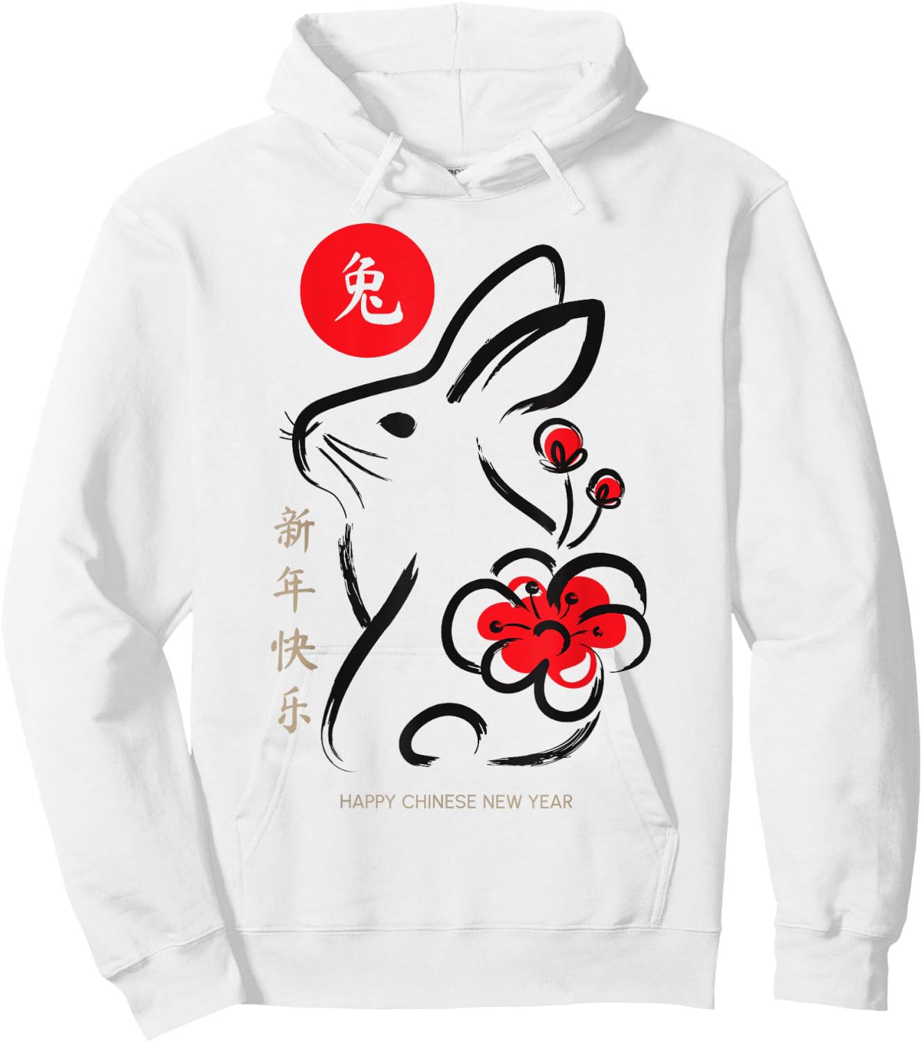Year Of The Rabbit Chinese New Year 2023 Hoodie - Hoodie | White