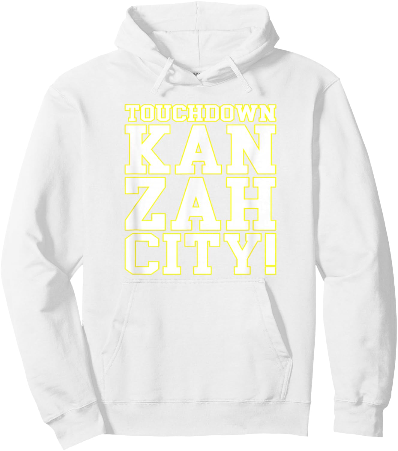 Touchdown Kan Zah City! KC (Kansas City) Hoodie - Hoodie | White