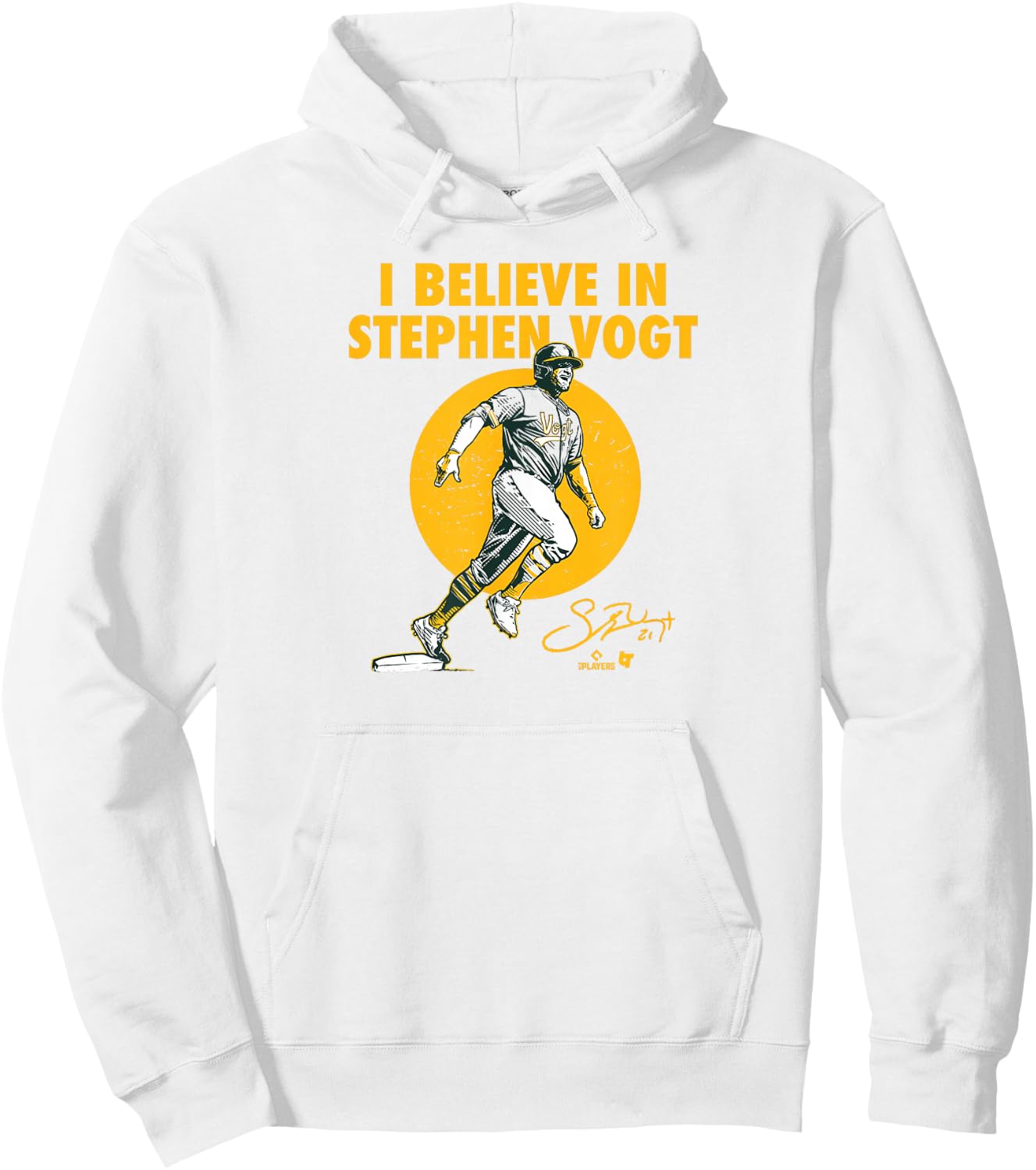 Stephen Vogt - I Believe in Stephen Vogt - Oakland Baseball Hoodie - Hoodie | White