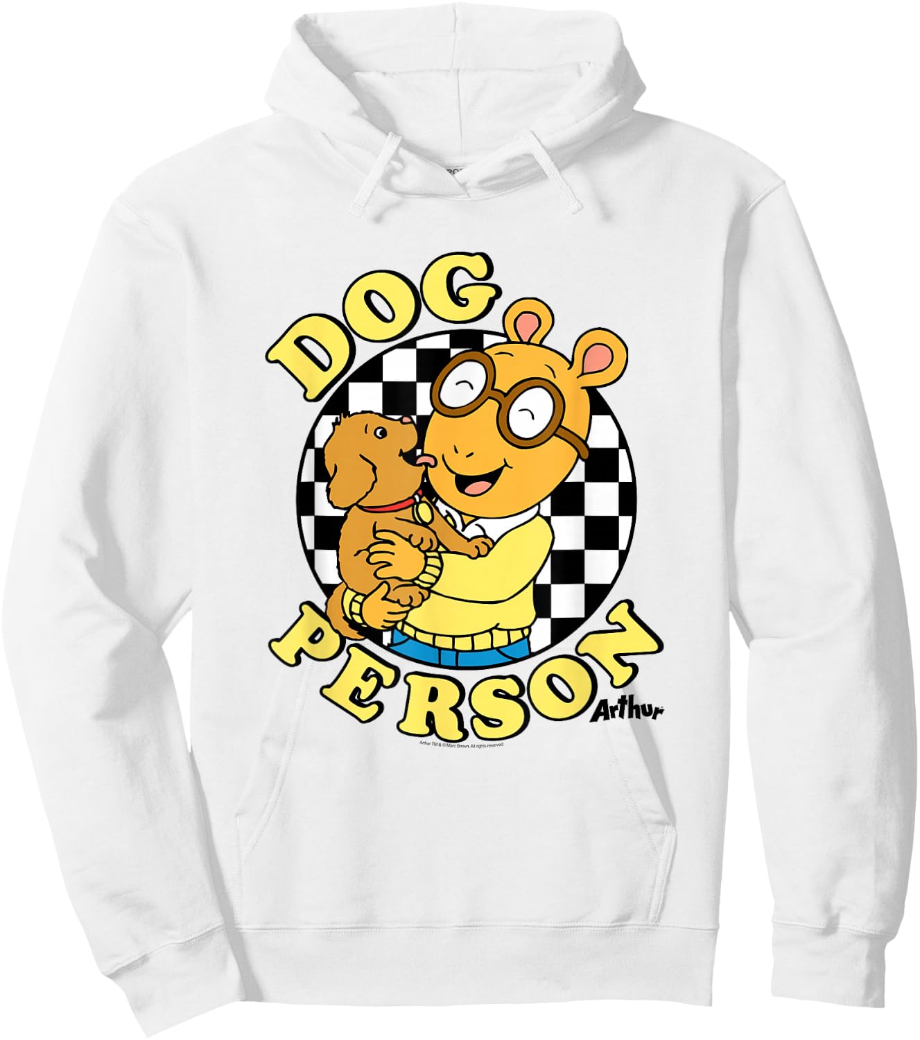 Arthur Dog Person Hoodie - Hoodie | White