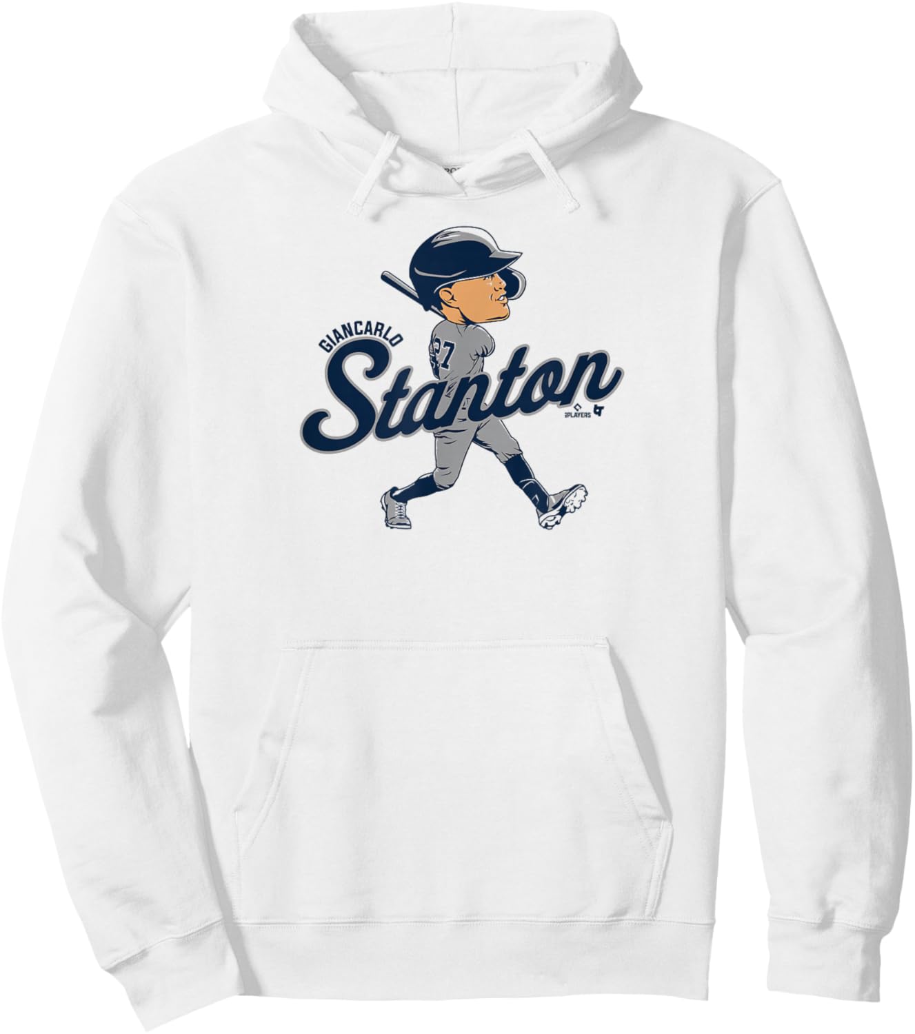 Giancarlo Stanton: Caricature - New York Baseball Hoodie - Hoodie | White