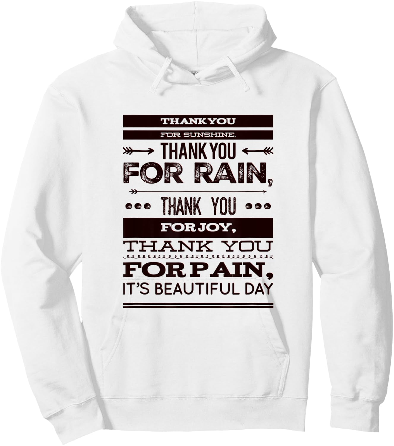 Thank You For Sunshine and bring Joyful Women Kids Hoodie - Hoodie | White