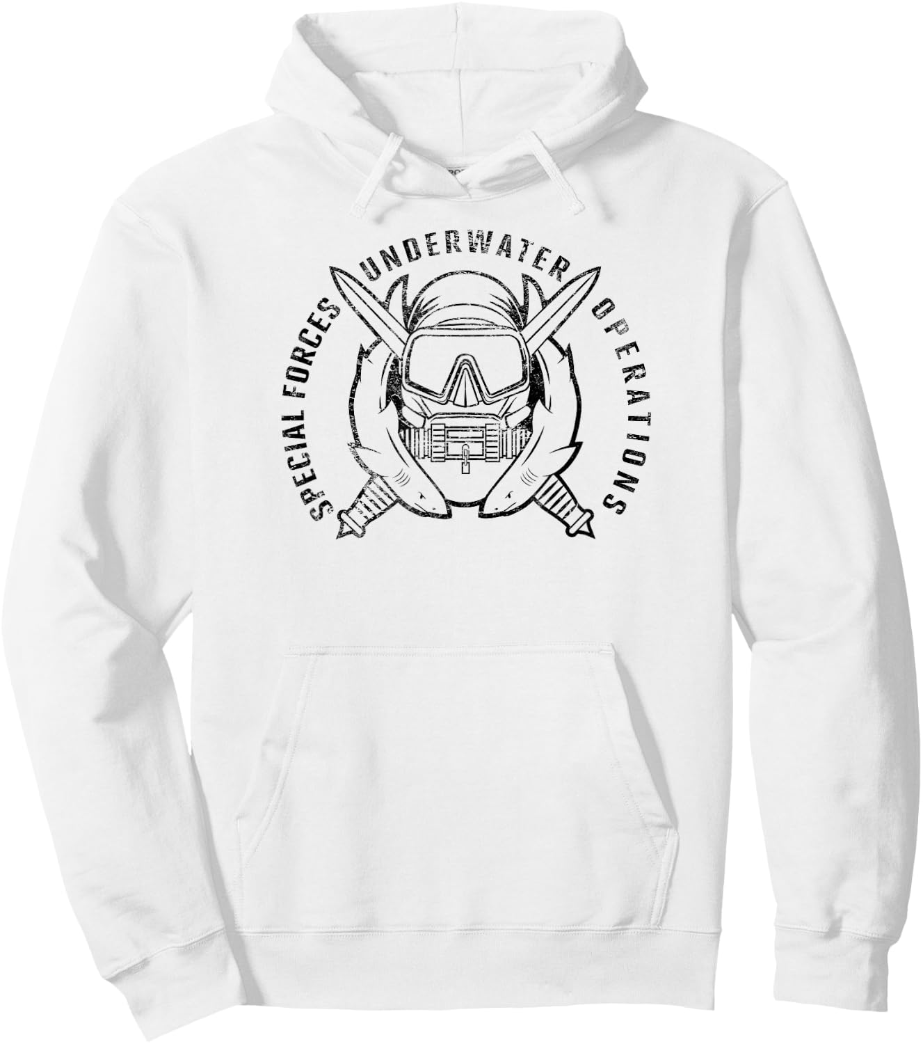 American Marauder: Special Forces Combat Diver Hoodie - Hoodie | White