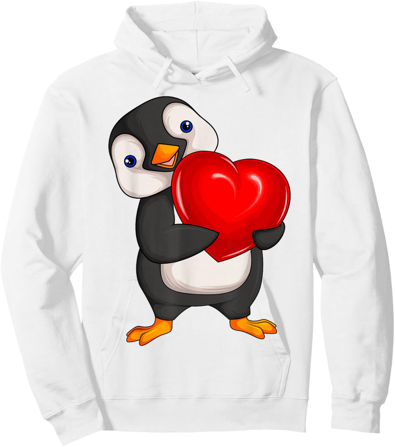 Penguin Women's Girls Children Penguin Hoodie - Hoodie | White