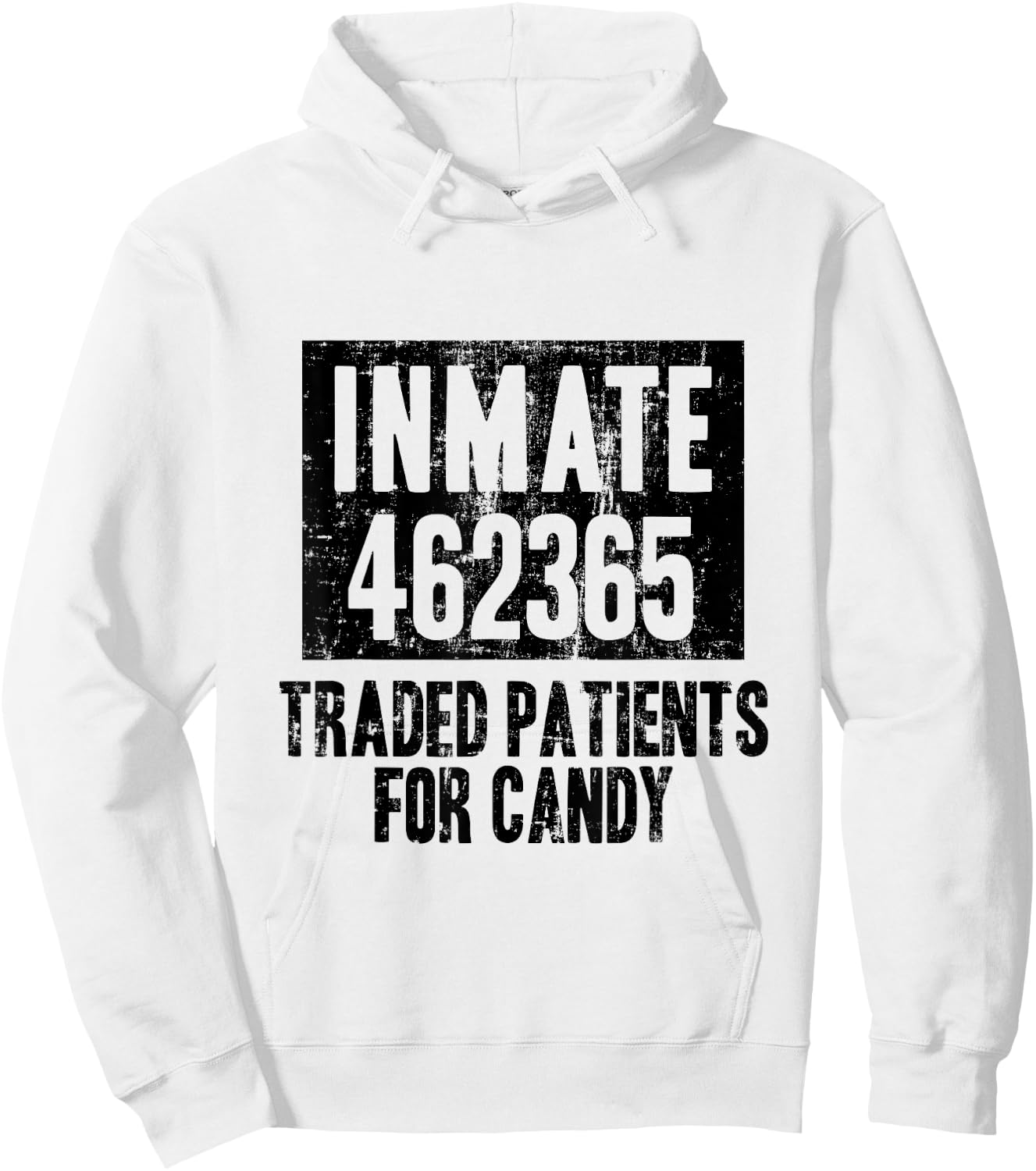 Matching Halloween Party Inmate Jail Costume Nurse Doctor Hoodie - Hoodie | White