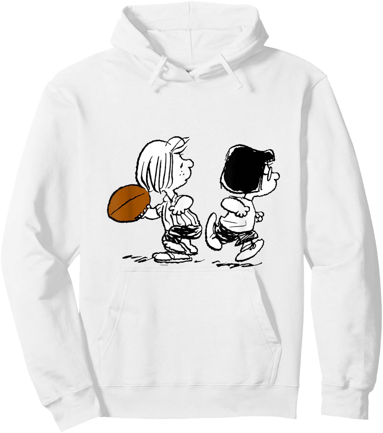 Peanuts - Marcie Patty Football Hoodie - Hoodie | White