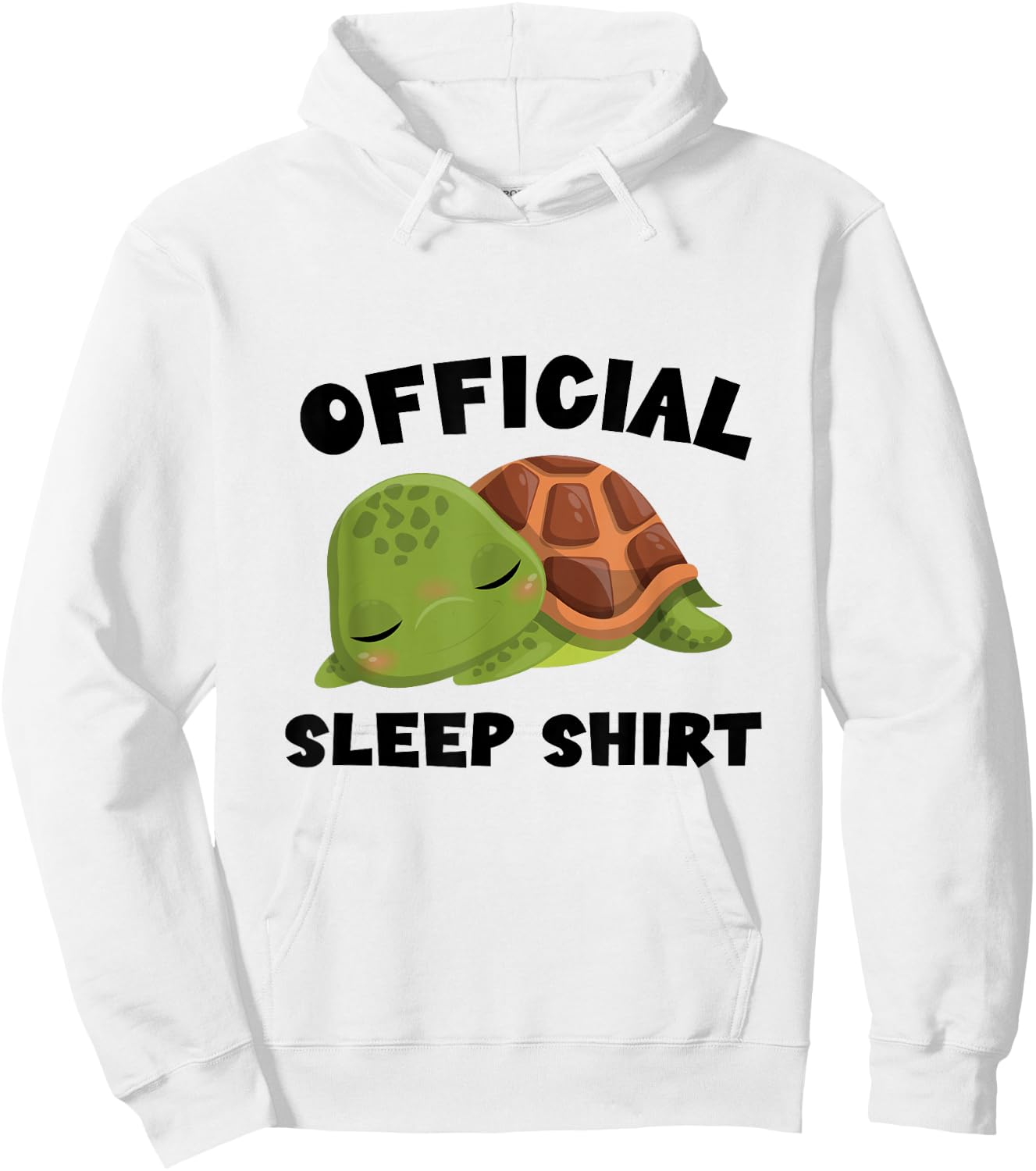 Official sleep shirt turtle turtles Hoodie - Hoodie | White