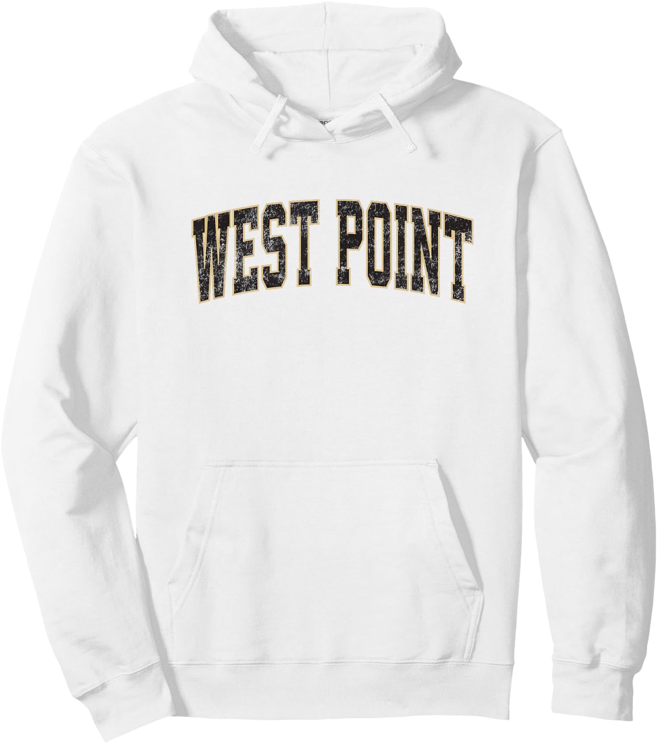 West Point New York NY Vintage Athletic Sports Hoodie - Hoodie | White