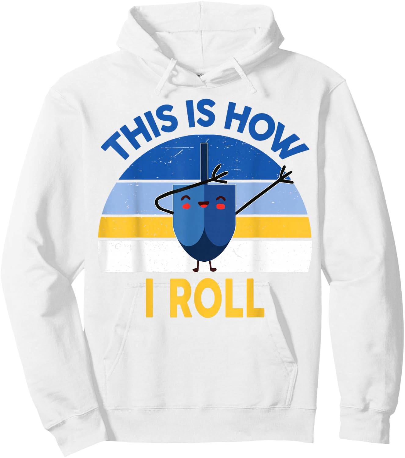 Hanukkah This Is How I Roll Dabbing Kids Toddler Boys Teens Hoodie - Hoodie | White