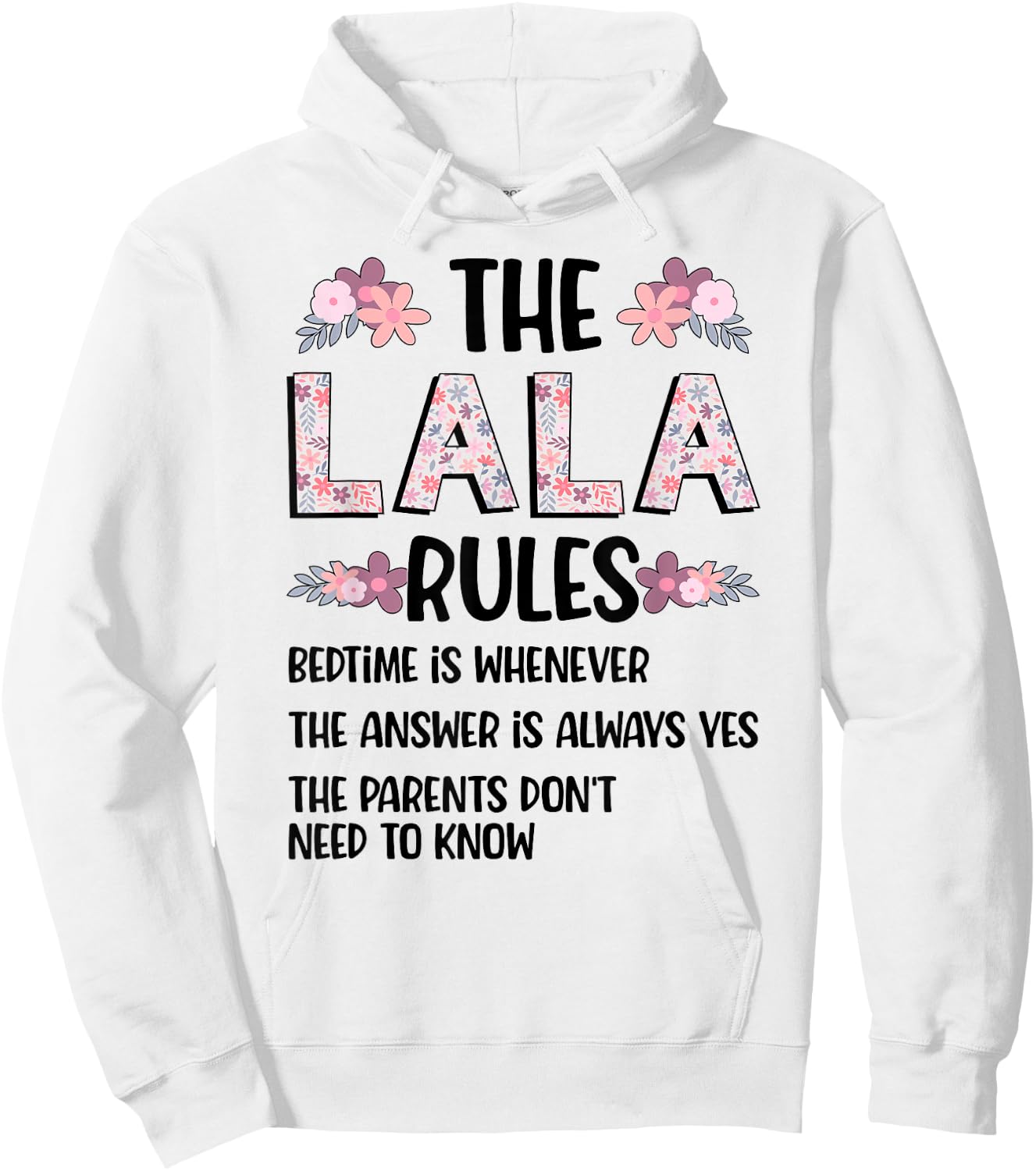 Lala Grandma Rules Lala Grandmother Hoodie - Hoodie | White
