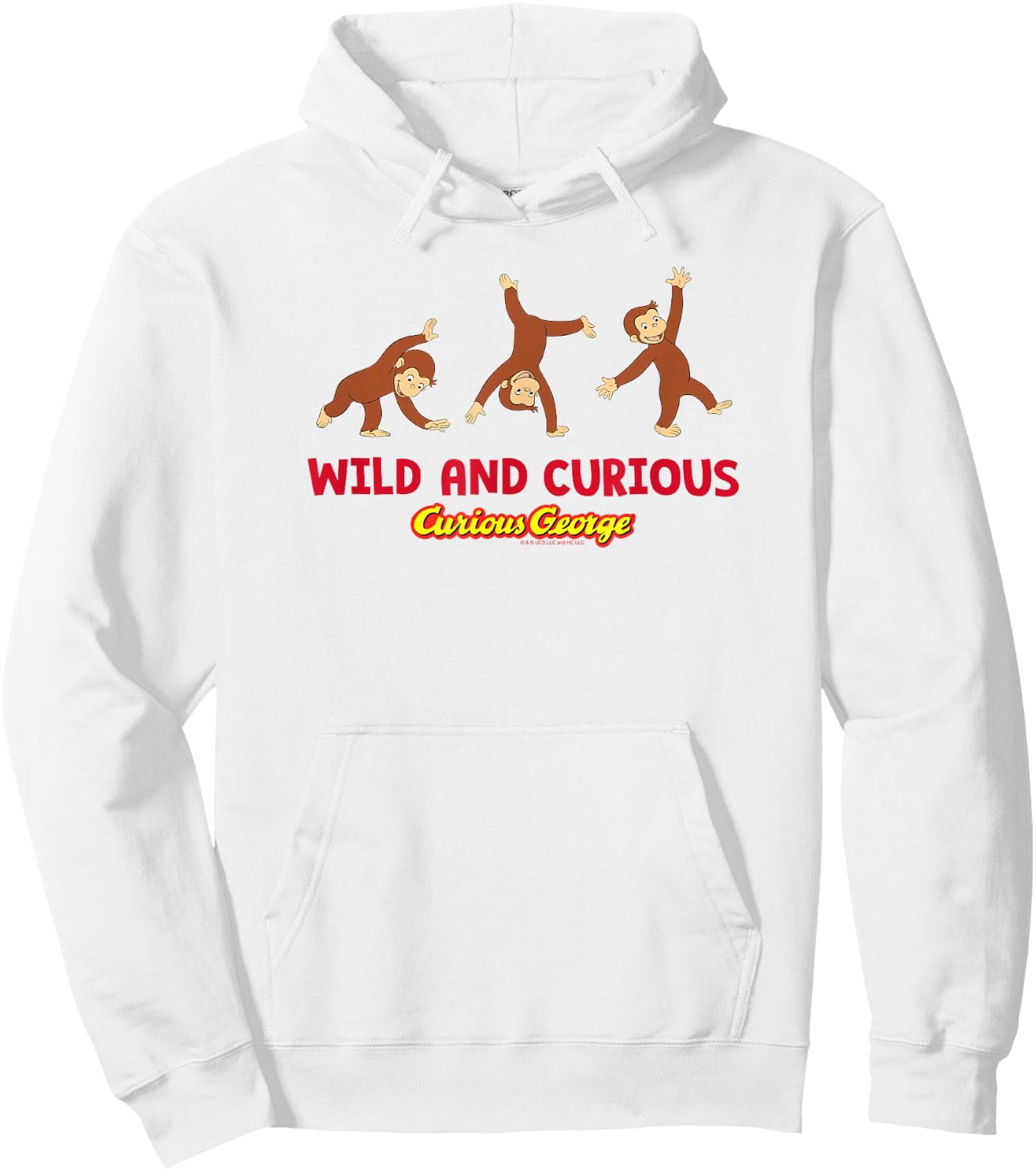 Curious George Wild and Curious Cartwheel Hoodie - Hoodie | White