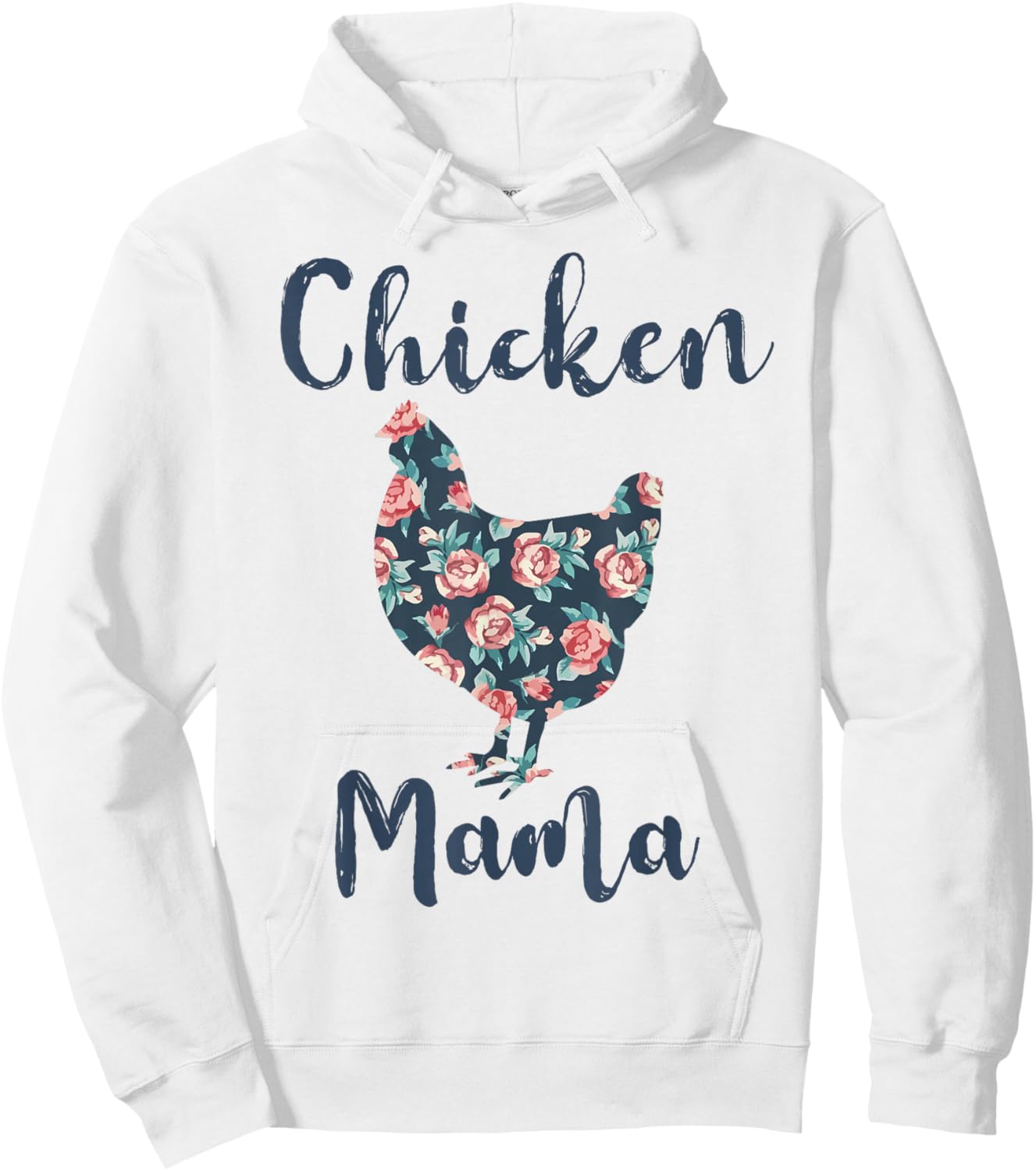 Chicken Mama Shirt Women Chicken Mom Funny Hoodie - Hoodie | White