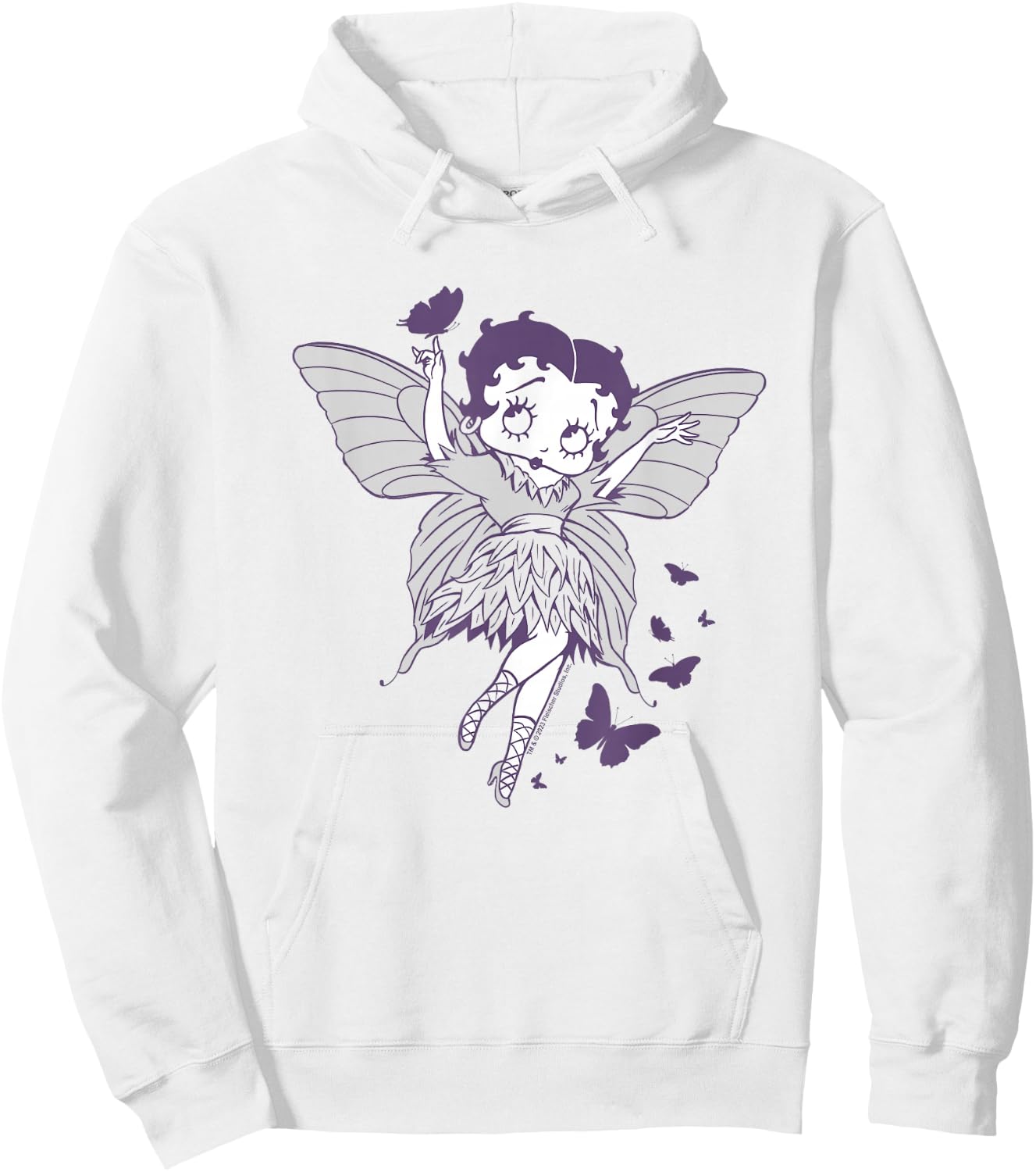 Betty Boop Butterfly Fairy Hoodie - Hoodie | White