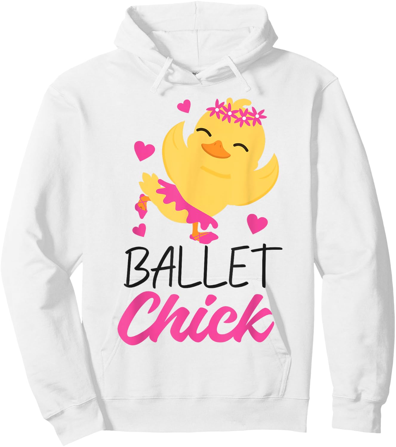 Ballet Dancer Dance Girl Ballerina Chicken Ballet Chick Hoodie - Hoodie | White