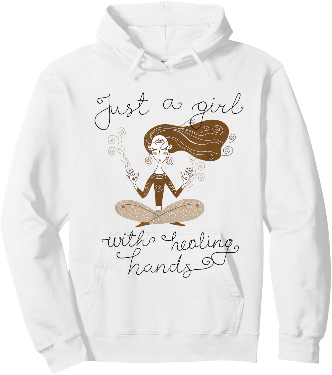 A Girl With Healing Hands Reiki Master Reiki Therapist Hoodie - Hoodie | White