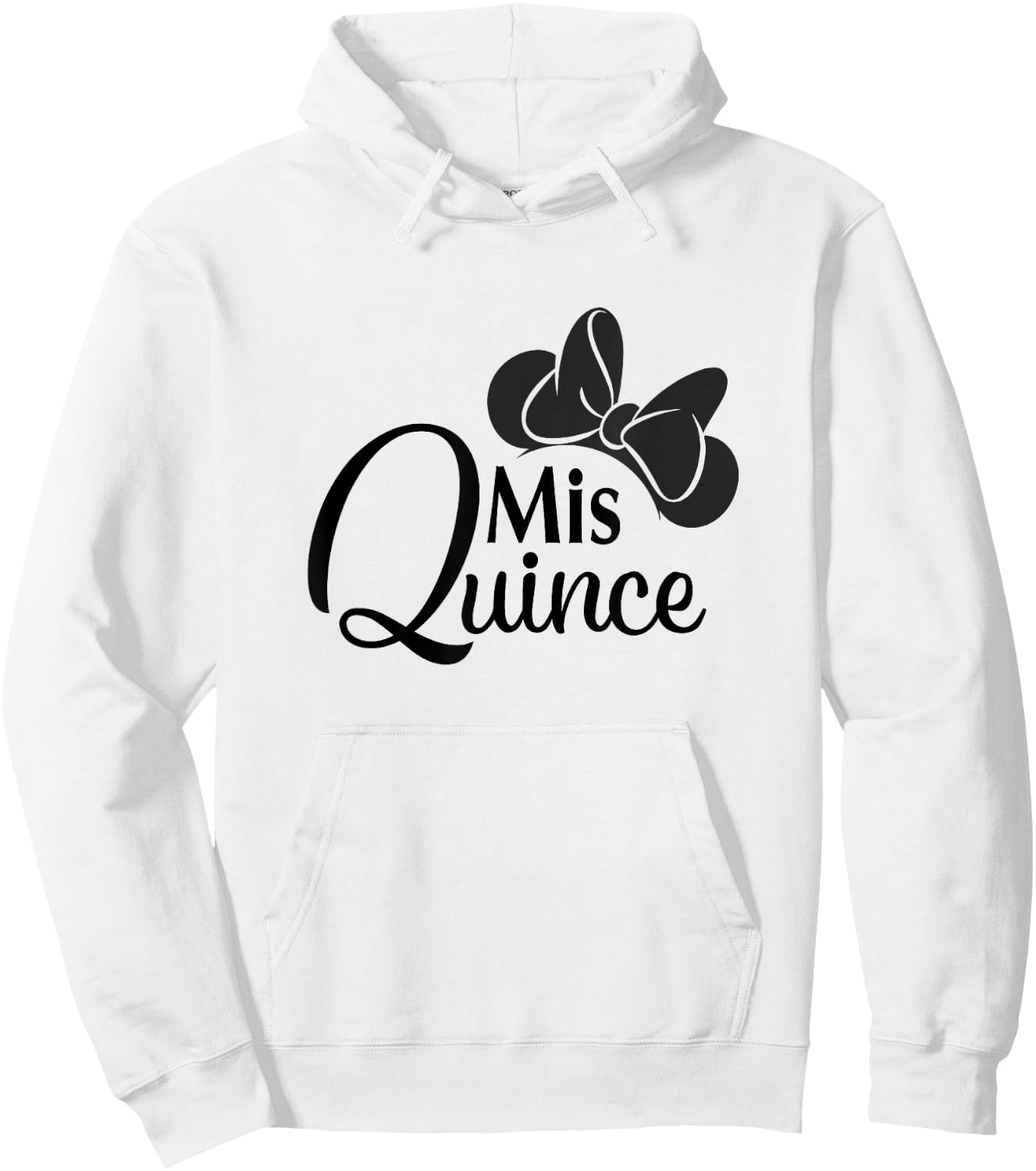 Disney Minnie Mouse Birthday Mis Quince Minnie Silhouette Hoodie - Hoodie | White