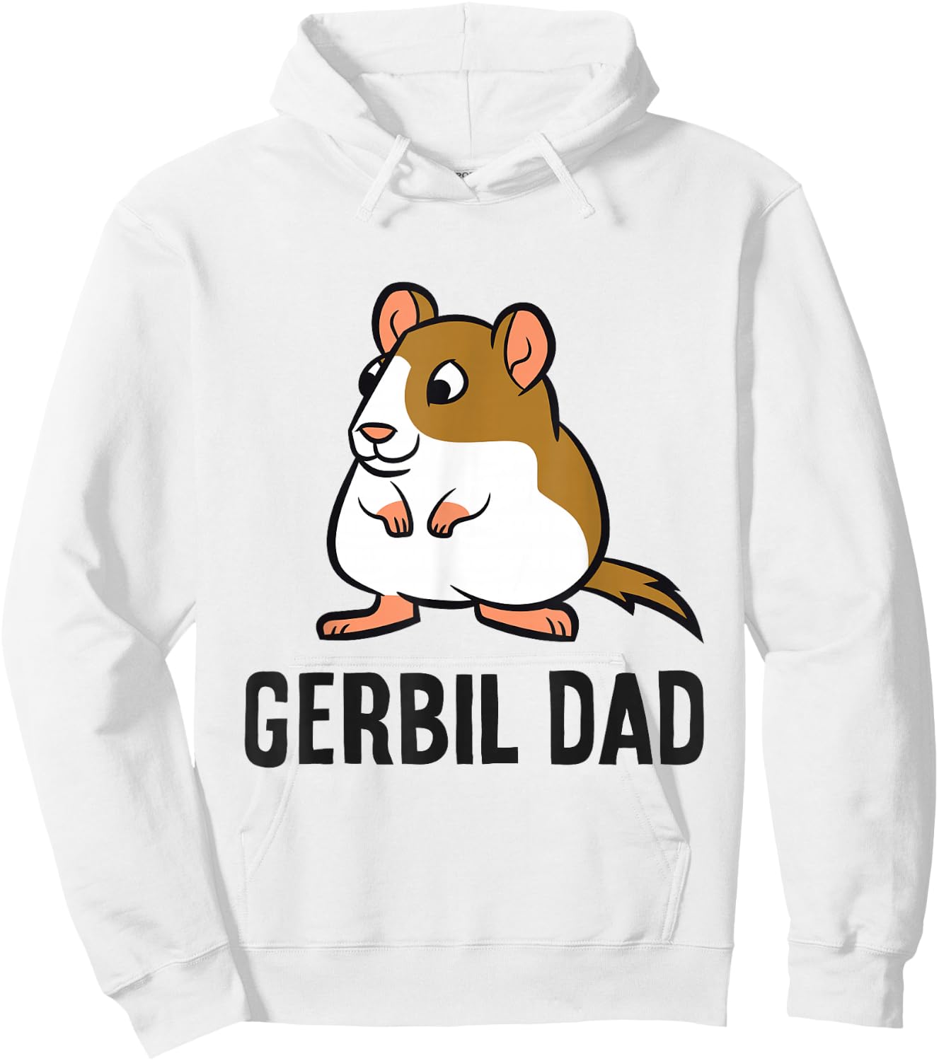 Gerbil Papa Funny Gerbil Dad Hoodie - Hoodie | White