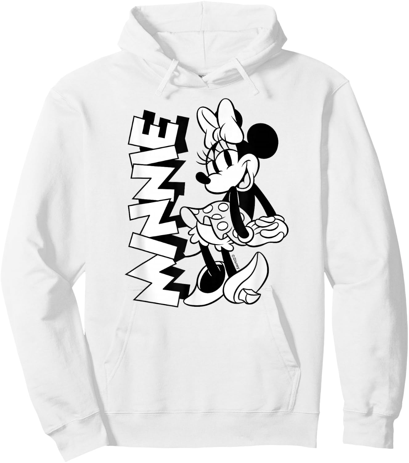 Disney - Minnie Black And White Hoodie - Hoodie | White