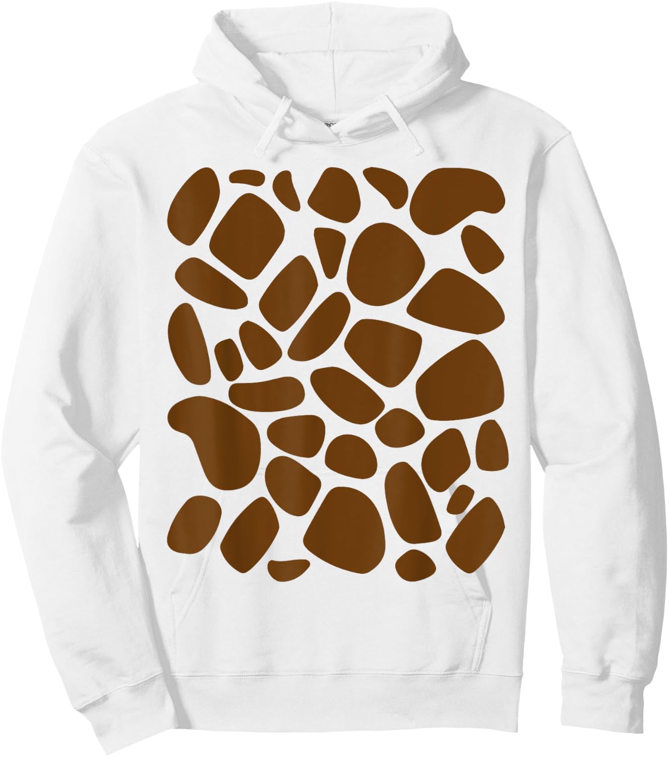 Giraffe Print DIY Pattern Trick or Treat Jungle Animals Hoodie - Hoodie | White