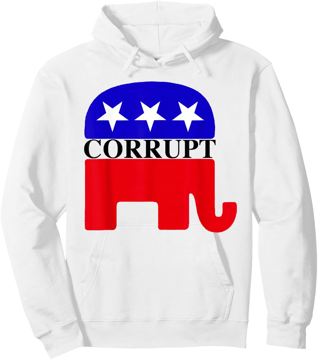 GOP corrupt - Elephant Mascot Hoodie - Hoodie | White