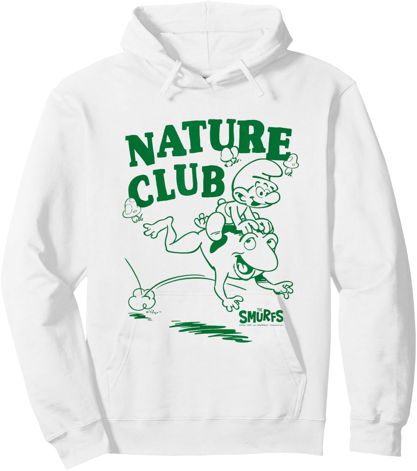 The Smurfs Nature Club Frog Hoodie - Hoodie | White