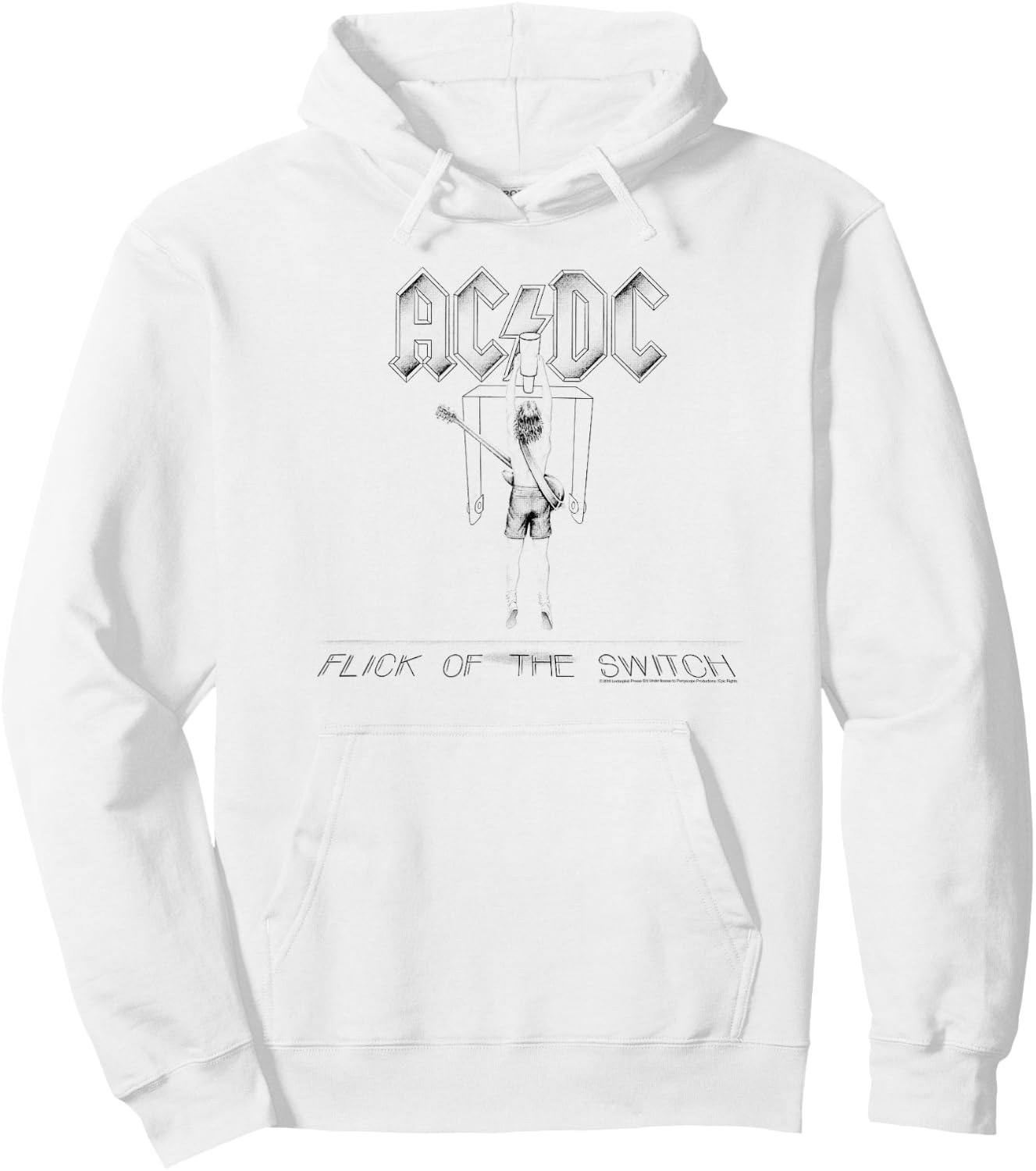 AC/DC - Flick of the Switch Hoodie - Hoodie | White