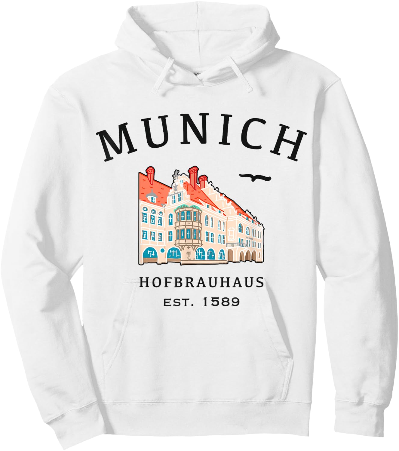 Munich, Baudenkmal Hofbrauhaus, Bavaria, Germany Hoodie - Hoodie | White