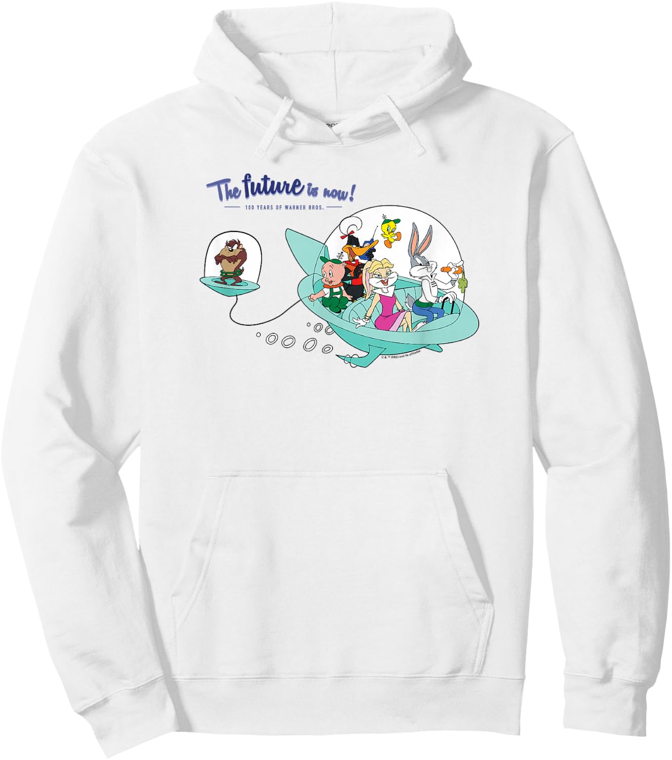 WB 100 Looney Tunes Group Shot The Future Is Now! Special Hoodie - Hoodie | White