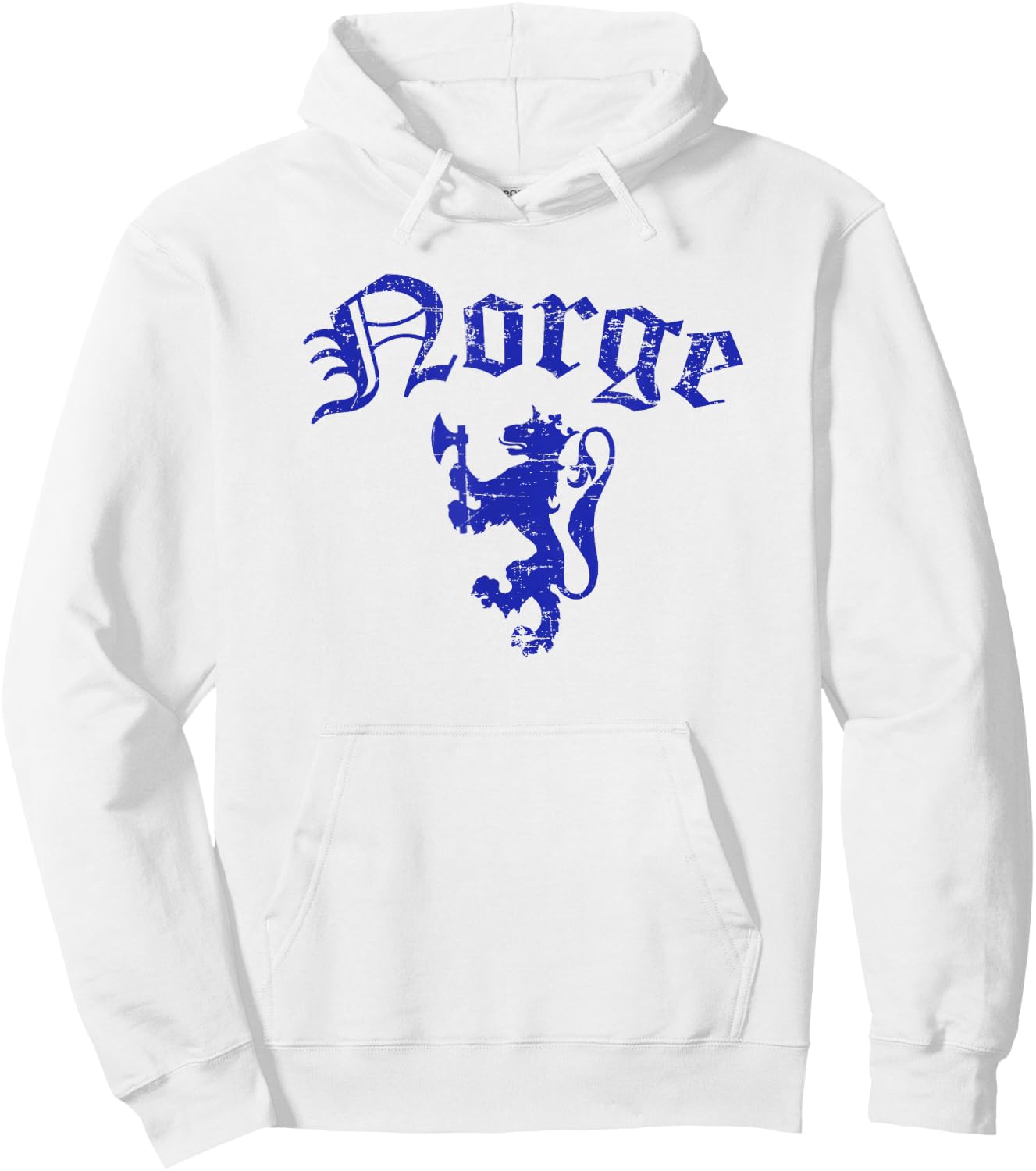 Norge Norway Lion Symbol Norwegian Pride Hoodie - Hoodie | White