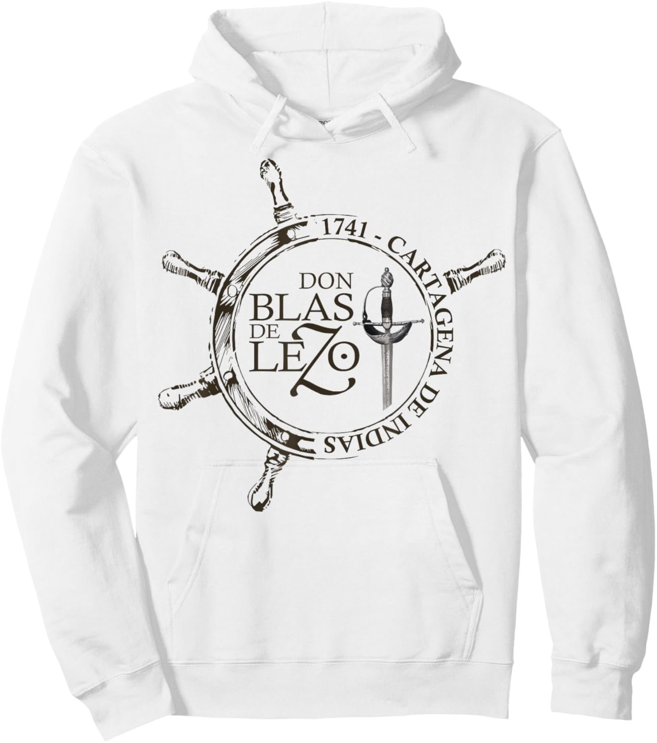 Blas de Lezo, Cartagena de Indias, 1741. Military Hoodie - Hoodie | White