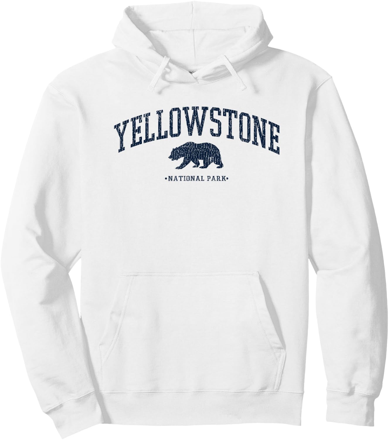 Yellowstone National Park Retro Hoodie - Hoodie | White