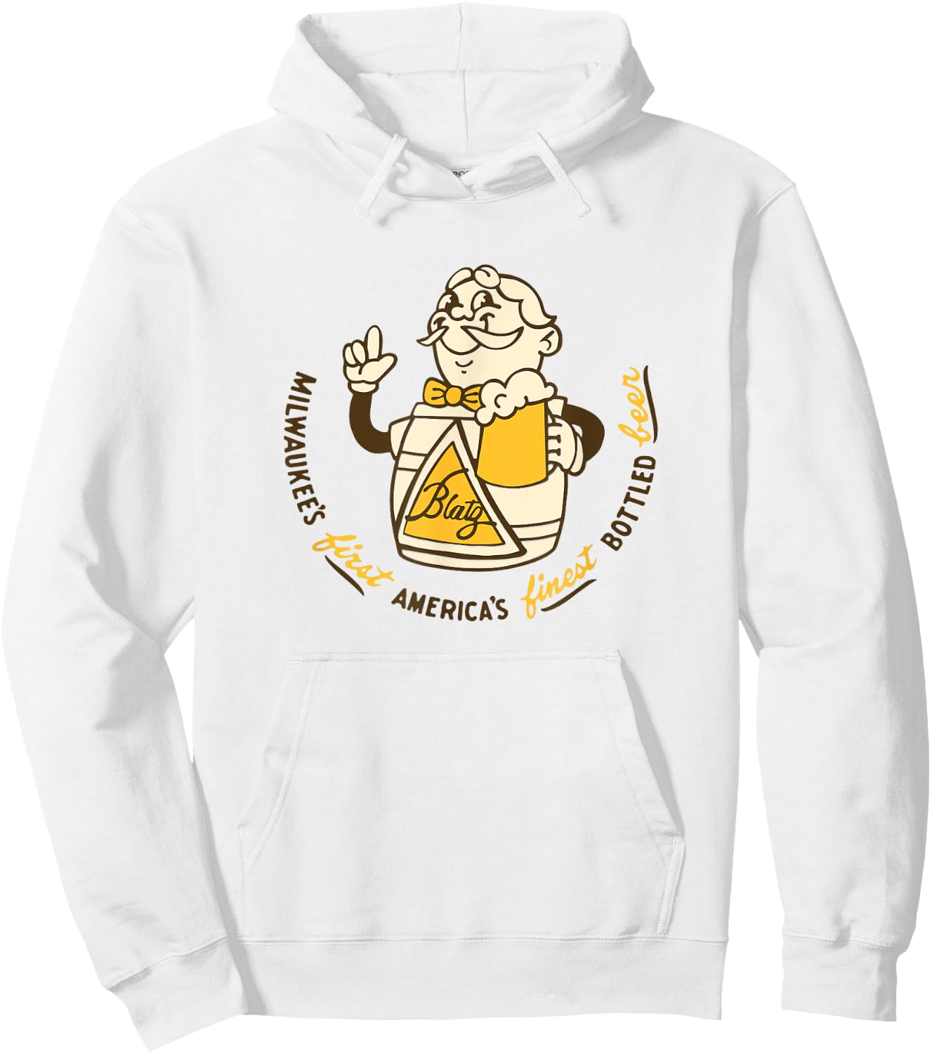 Blatz Beer Style - America's Finest Hoodie - Hoodie | White