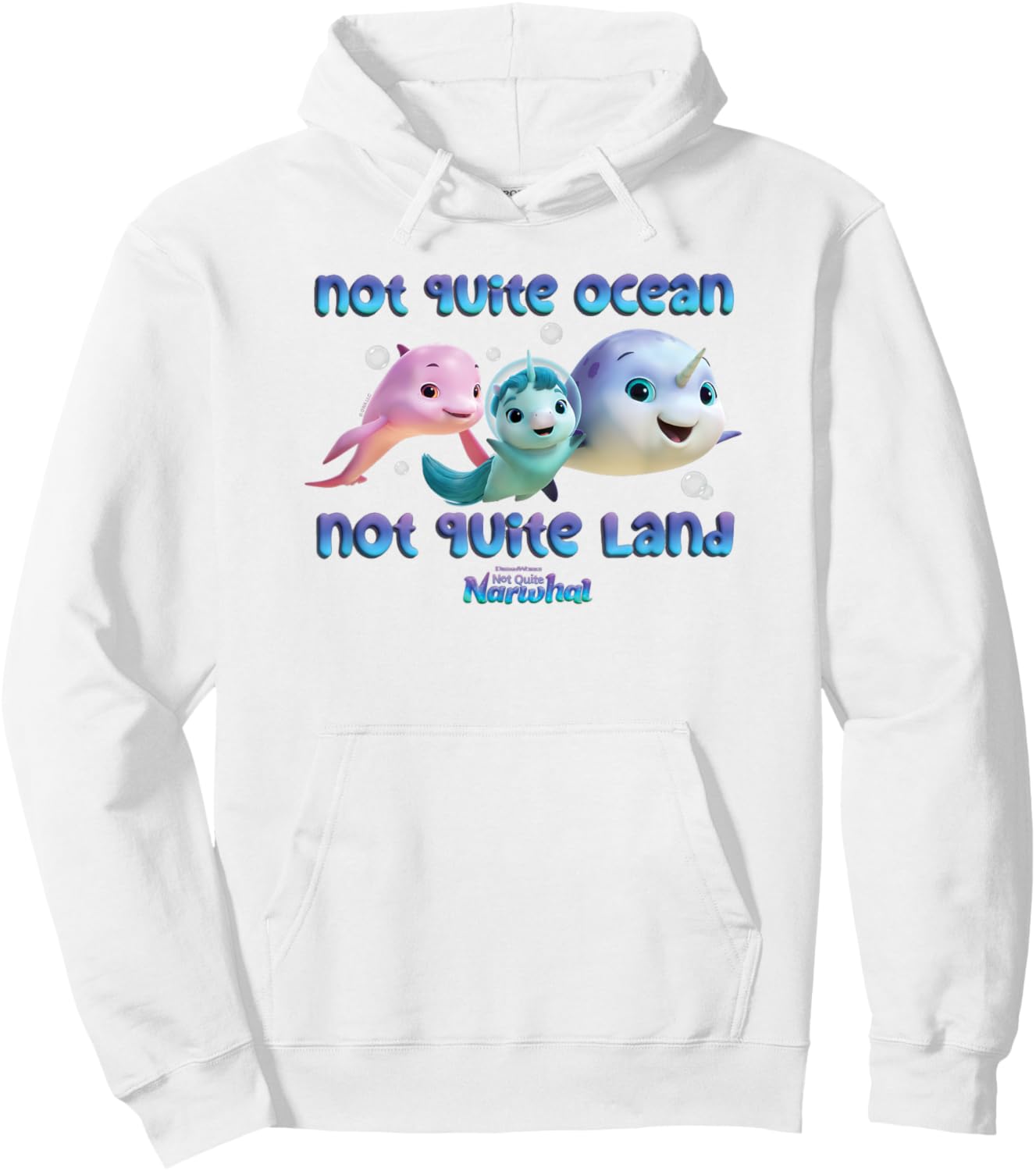 DreamWorks Not Quite Narwhal Ocean Land Hoodie - Hoodie | White