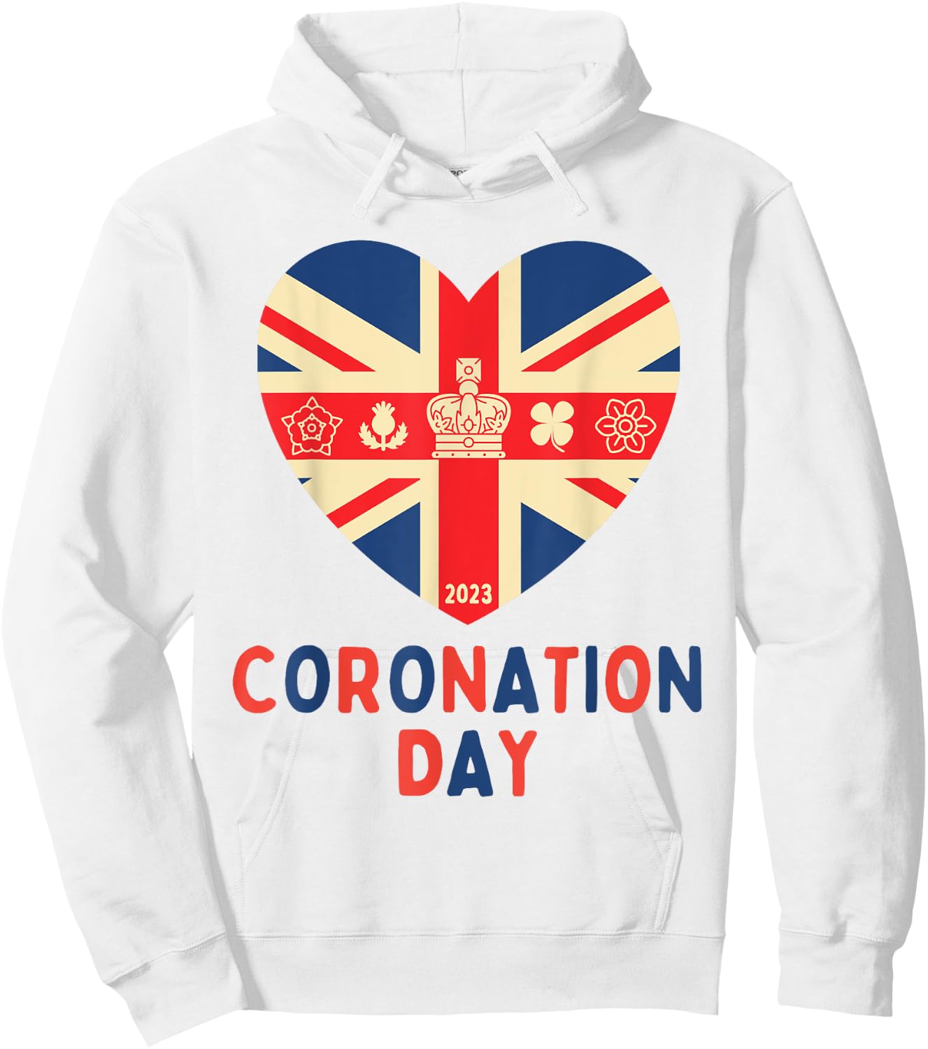 King's Coronation Day 2023 For Kids & Adults Hoodie - Hoodie | White