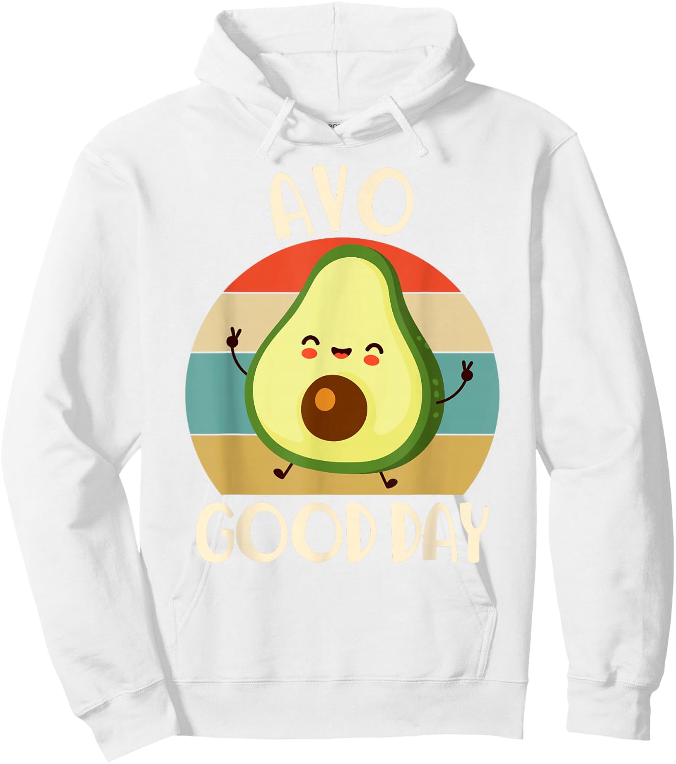 Avocado Shirt Kids Toddler Boys Cute Avo Good Day Funny Hoodie - Hoodie | White