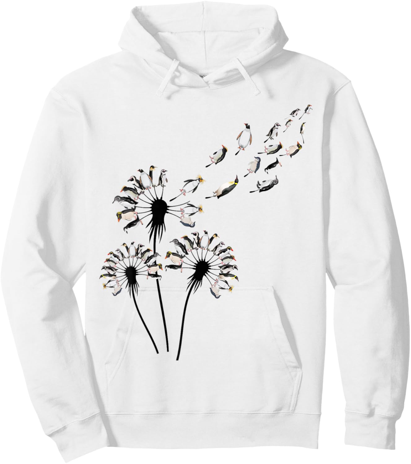 Dandelion Penguins Shirt for Penguin Lover | Penguin Hoodie - Hoodie | White