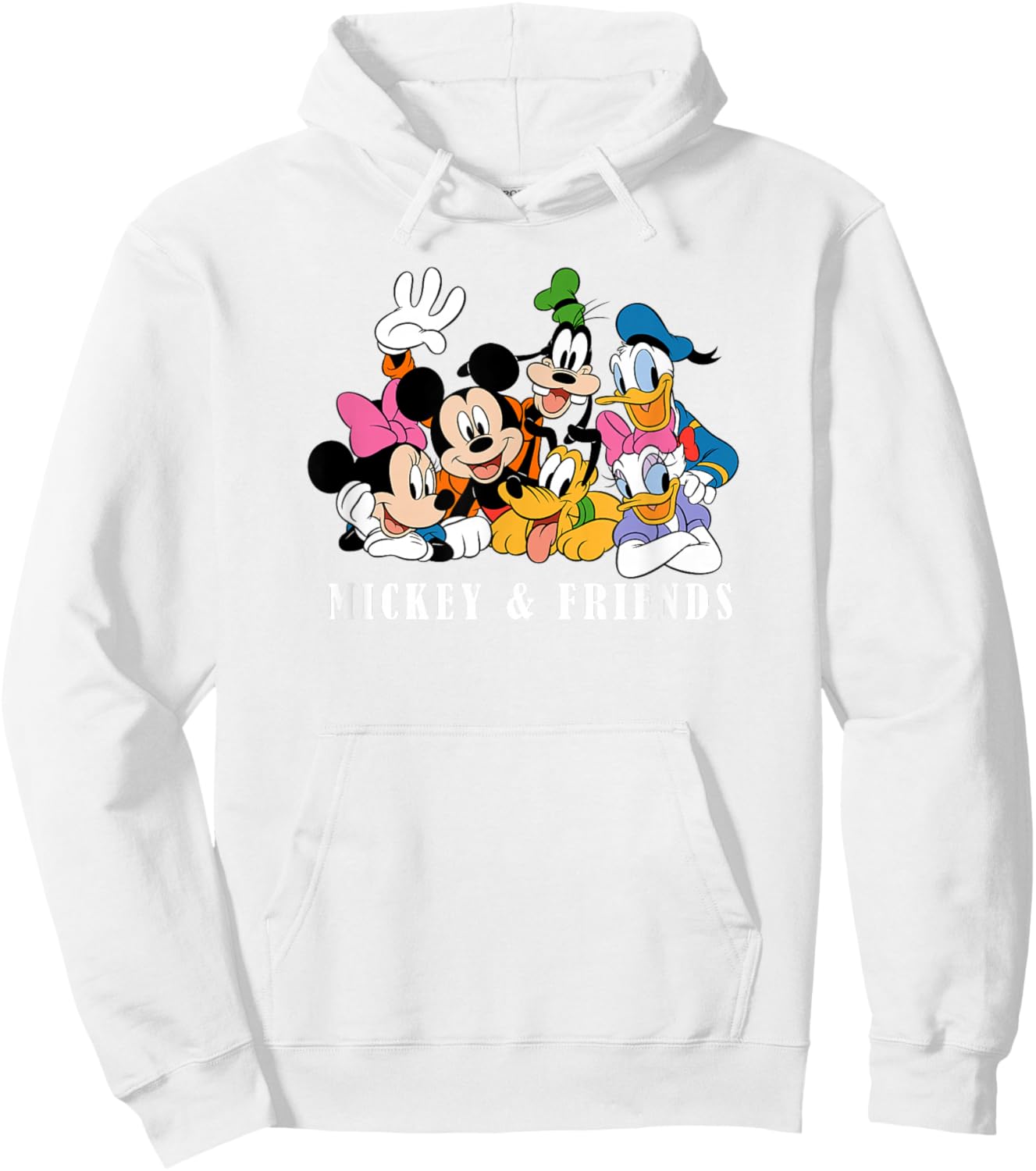 Disney Mickey And Friends Sensational Friends Disney Group Hoodie - Hoodie | White