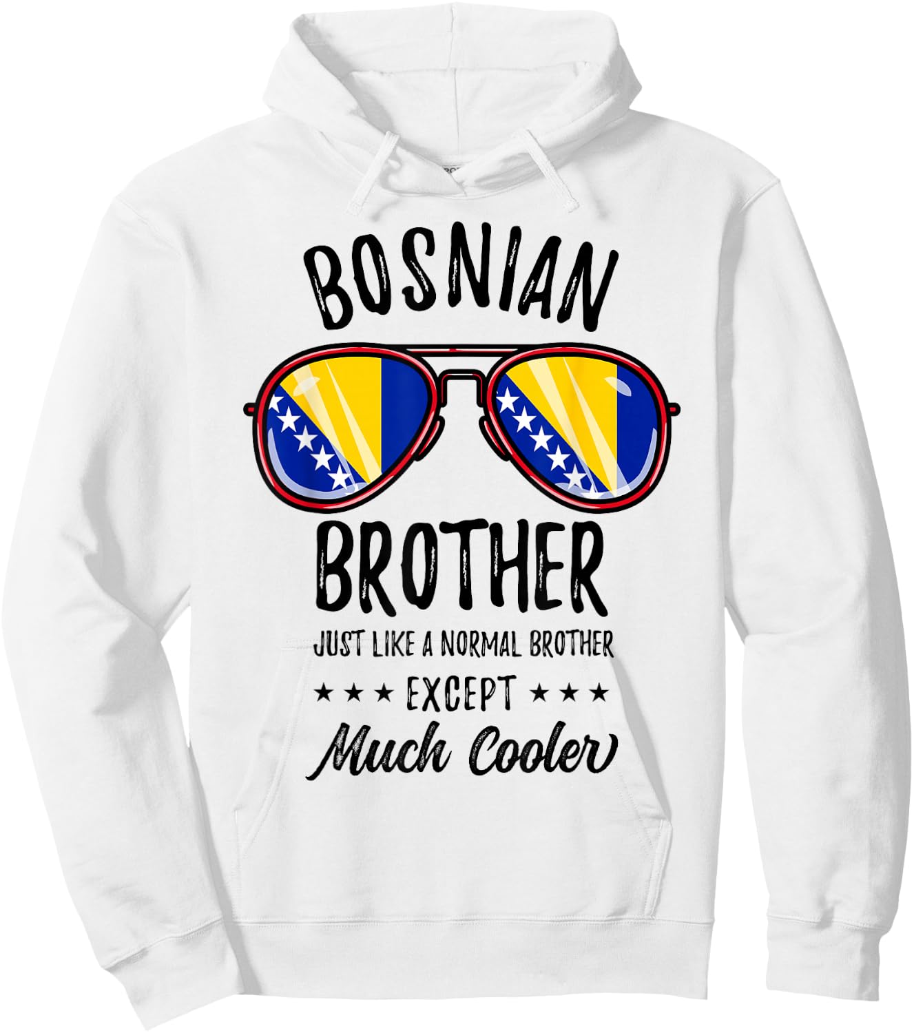 Matching Bosnian Brother Hoodie - Hoodie | White
