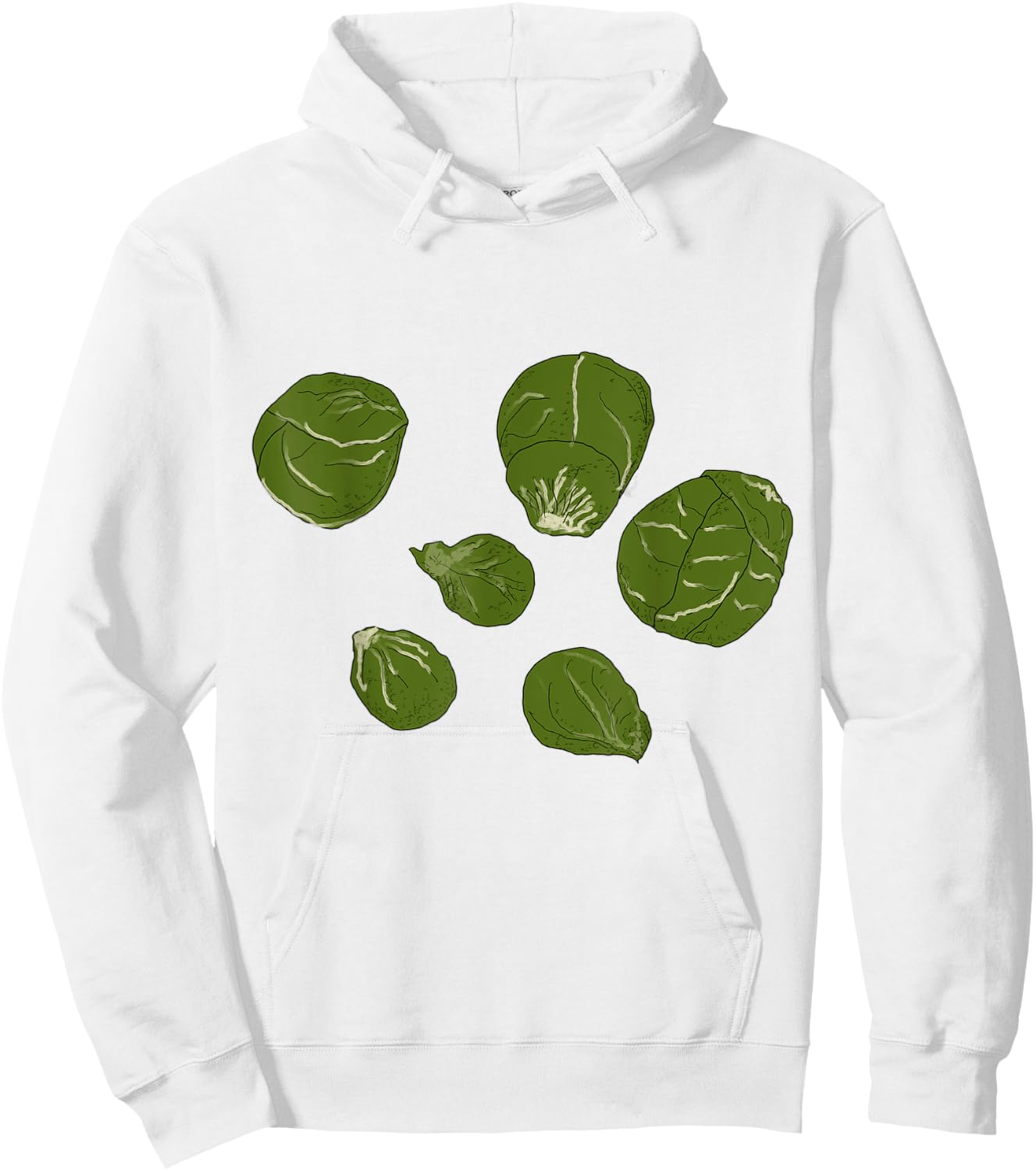 Brussel Sprouts Halloween Costume Gardening Farming Veggie Hoodie - Hoodie | White