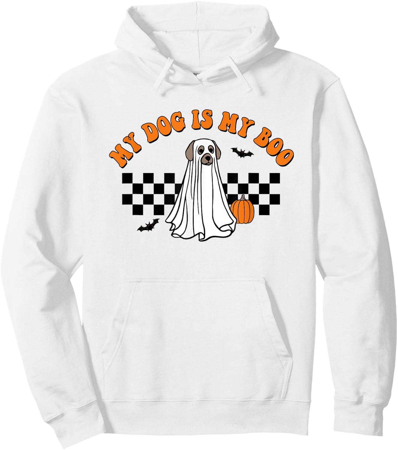 My Dog Is Boo Funny Dog Owner Boo Ghost Lover Halloween Hoodie - Hoodie | White