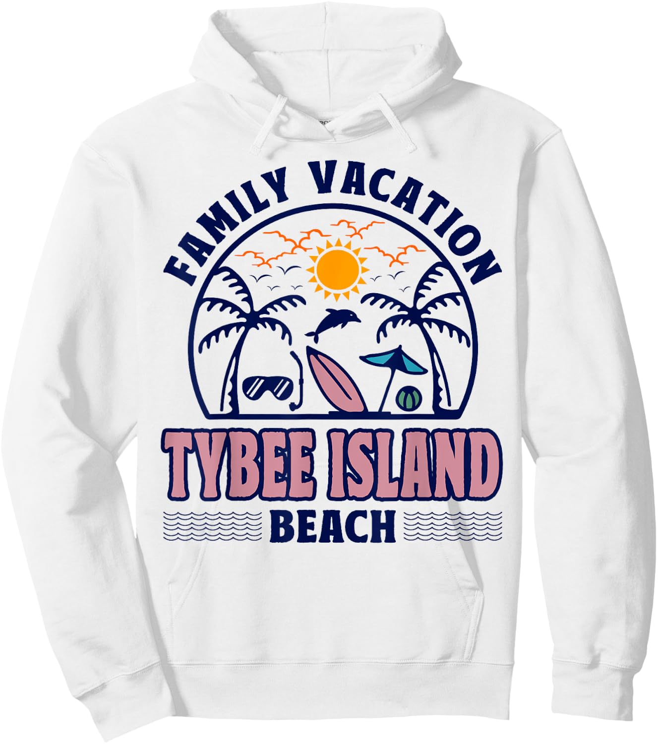 Georgia Family Vacation Tybee Island Beach Women Kids Hoodie - Hoodie | White