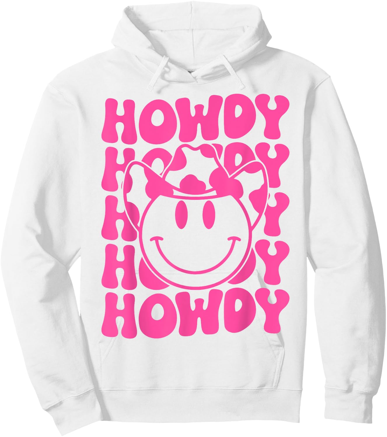 Groovy Howdy Rodeo Western Country Southern Cowgirl Hoodie - Hoodie | White