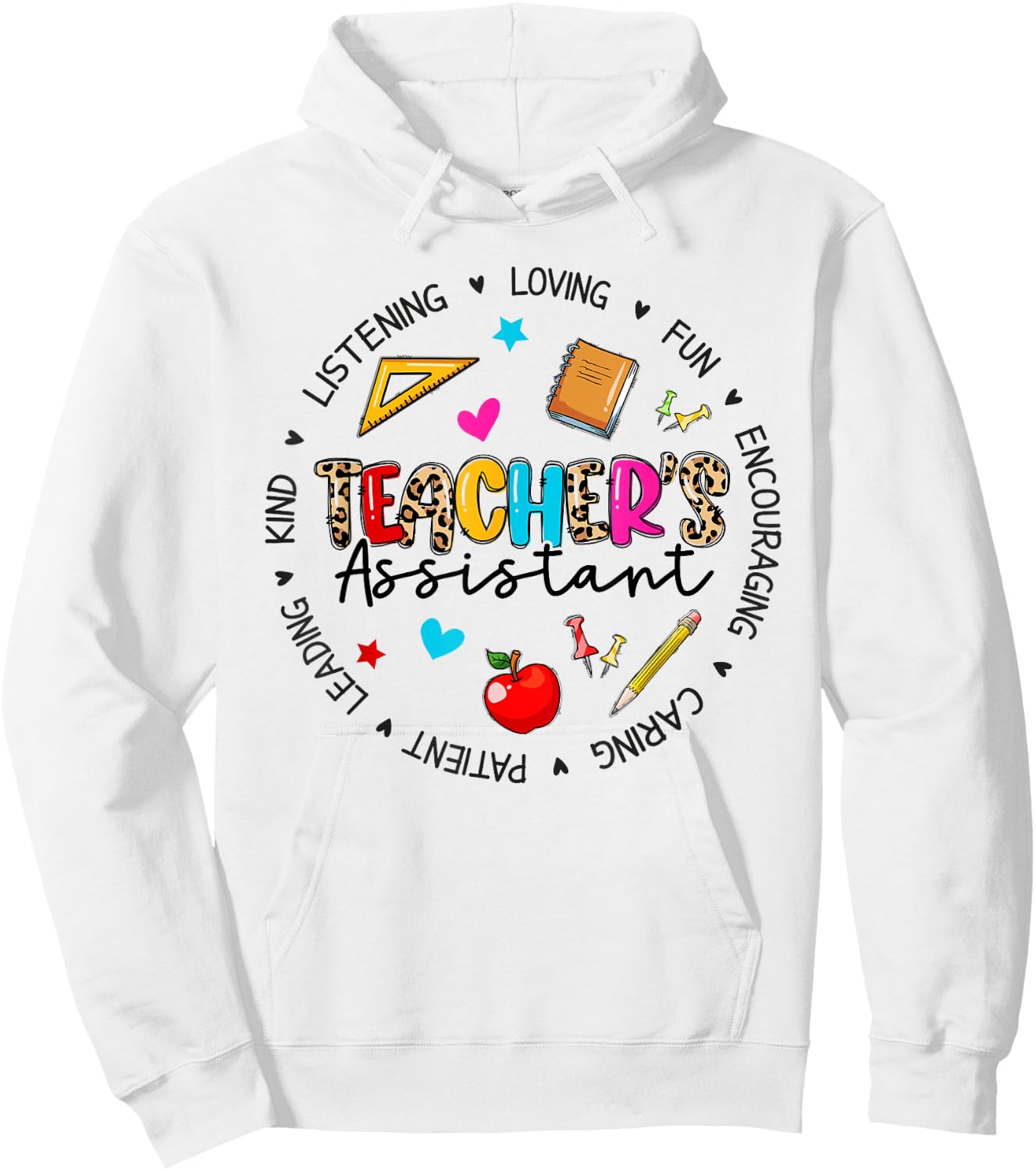 Teacher Assistant Appreciation Back To School Hoodie - Hoodie | White