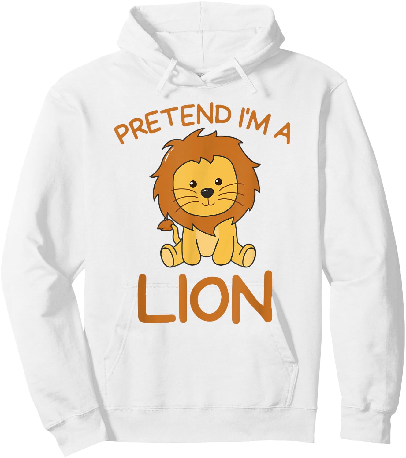 Pretend I'm A Lion Halloween Costume Hoodie - Hoodie | White