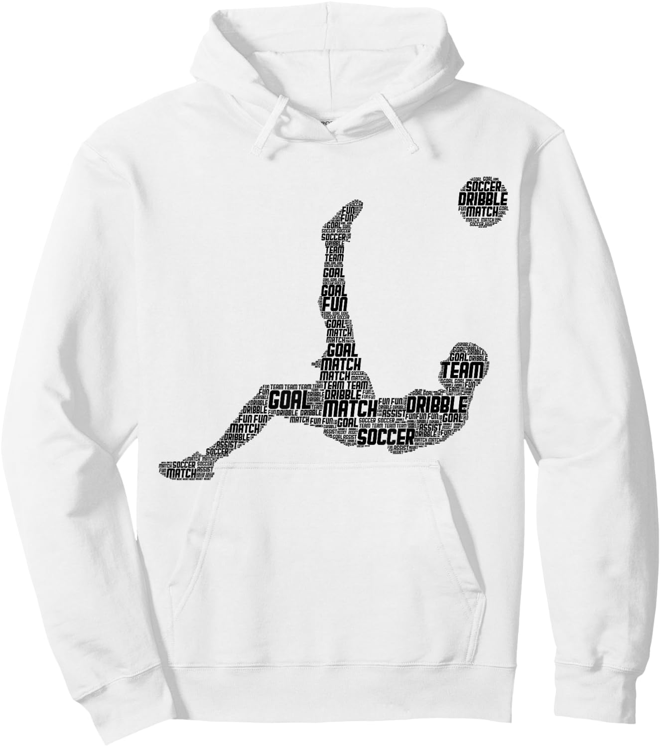 Soccer Player Men Boys Kids Hoodie - Hoodie | White
