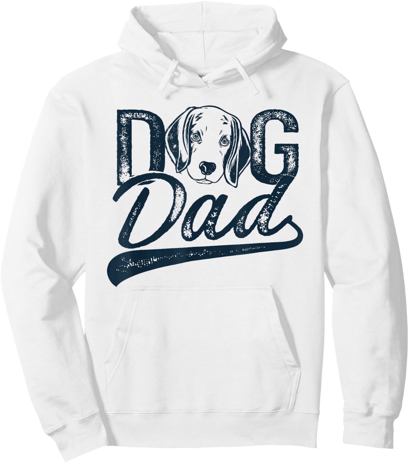 Beagle Dog Dad Hoodie - Hoodie | White