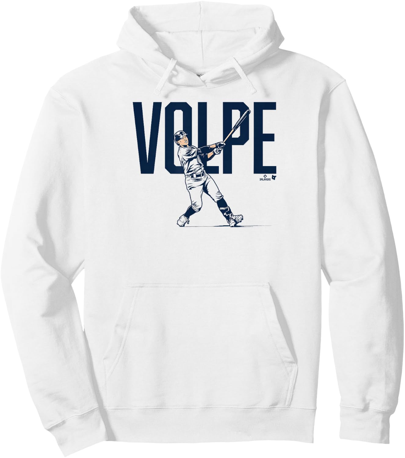 Anthony Volpe - Swing - New York Baseball Hoodie - Hoodie | White