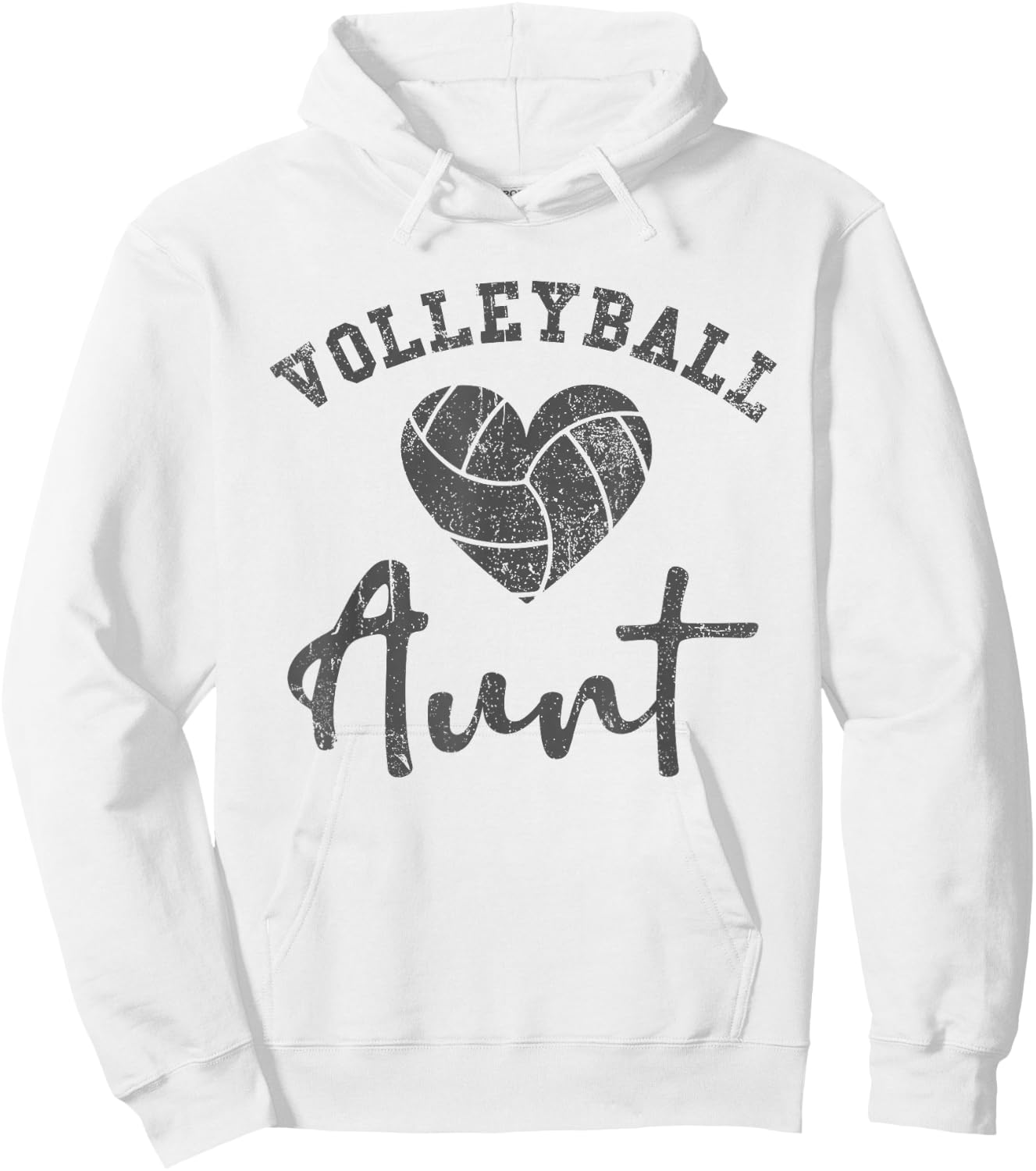 Volleyball Aunt Hoodie - Hoodie | White